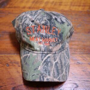 True Timber Camo Conceal STANLEY MEAT MARKET Baseball Cap Hat